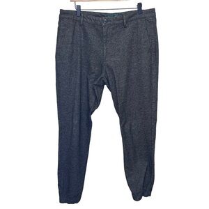 Root's Brown Grey Tweed Trouser Jogger Pants Size 34